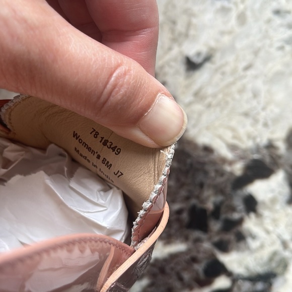 JOHNSTON & MURPHY Giada Blush Leather Mules 8 - Picture 8 of 13